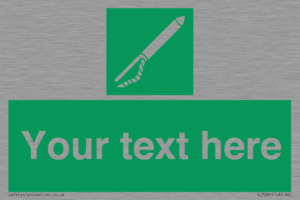 Custom sign safe condition Line throwing appliance